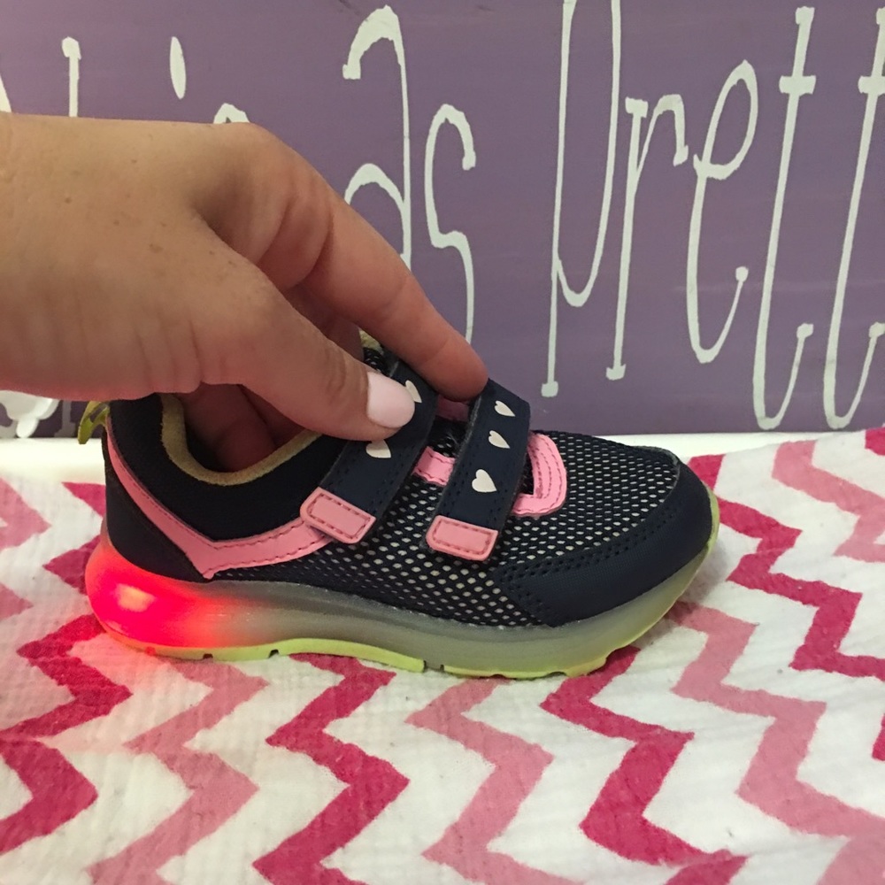 Carters Light up Tennis Shoes size 8